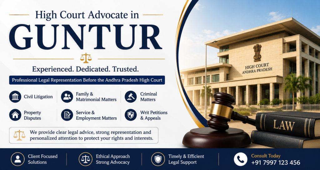 High Court Advocate in Guntur high court advocate in guntur