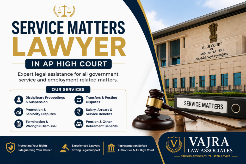 AP high court lawyer for Service matters service matters lawyer in ap high court