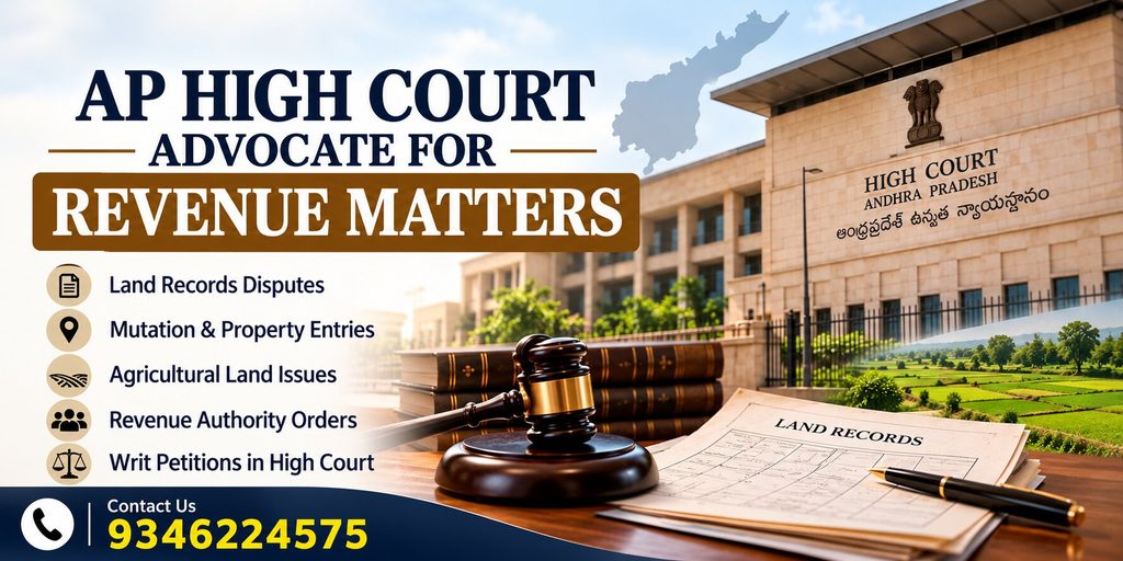 AP High Court Advocate for Revenue Matters andhra pradesh high court revenue matters